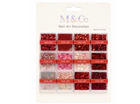 Pack 12 cajitas acrilicas con decorativos surtidos 